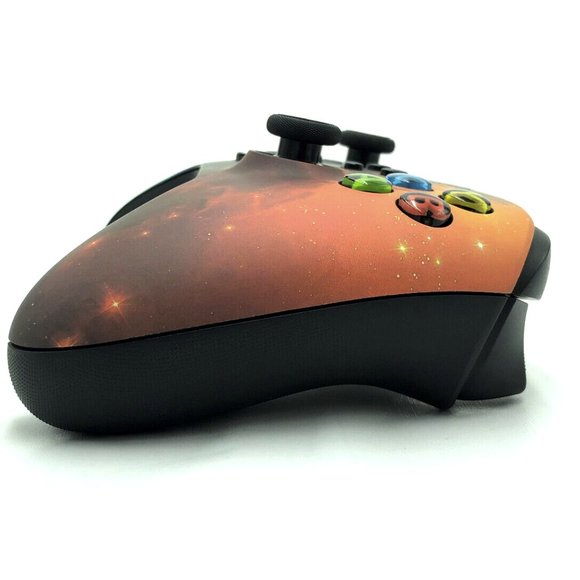 Custom Microsoft Xbox Series X / S Wireless Controller - Orange & Green Galaxy - Picture 2 of 8